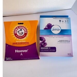 Arm Hammer Febreze Hoover Vacuum Bags Y Filter Premium Allergen Odor Eliminating